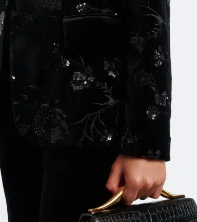Elie Saab Sequined velvet blazer | Thumbnail 5 Elie Saab Sequined velvet blazer | Thumbnail 5