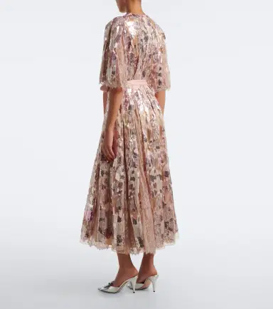 Elie Saab Sequined silk-blend tulle wrap dress | Thumbnail 6 Elie Saab Sequined silk-blend tulle wrap dress | Thumbnail 6