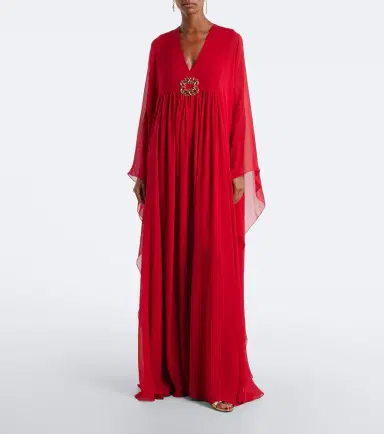 Elie Saab Silk chiffon kaftan | Thumbnail 2 Elie Saab Silk chiffon kaftan | Thumbnail 2