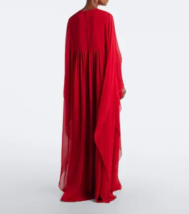 Elie Saab Silk chiffon kaftan | Thumbnail 4 Elie Saab Silk chiffon kaftan | Thumbnail 4