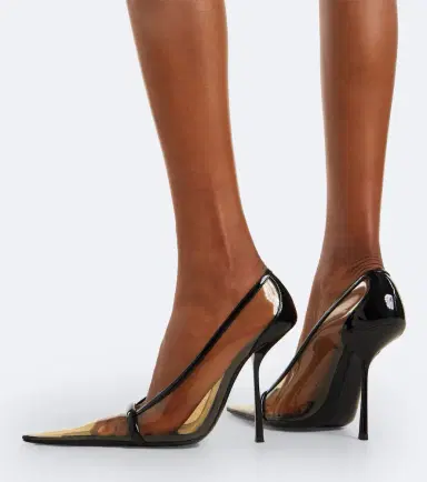 Saint Laurent Brigitte leather-trimmed TPU pumps | Thumbnail 5 Saint Laurent Brigitte leather-trimmed TPU pumps | Thumbnail 5