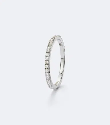 Suzanne Kalan Midi 18kt white gold tech ring jackets with diamonds | Thumbnail 3 Suzanne Kalan Midi 18kt white gold tech ring jackets with diamonds | Thumbnail 3