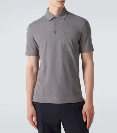Zegna Cotton piqué polo shirt | Thumbnail 3 Zegna Cotton piqué polo shirt | Thumbnail 3