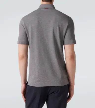 Zegna Cotton piqué polo shirt | Thumbnail 5 Zegna Cotton piqué polo shirt | Thumbnail 5