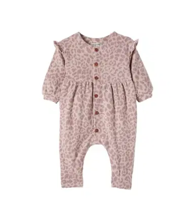 1 + in the Family Baby Messina leopard-print cotton-blend onesie | Thumbnail 1 1 + in the Family Baby Messina leopard-print cotton-blend onesie | Thumbnail 1