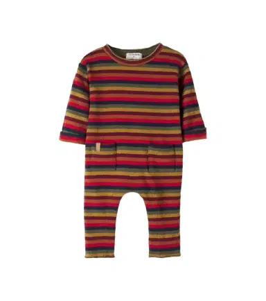 1 + in the Family Baby Brampton striped cotton-blend onesie | Thumbnail 1 1 + in the Family Baby Brampton striped cotton-blend onesie | Thumbnail 1