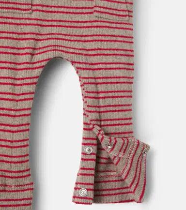 1 + in the Family Baby Goose striped ribbed-knit onesie | Thumbnail 2 1 + in the Family Baby Goose striped ribbed-knit onesie | Thumbnail 2