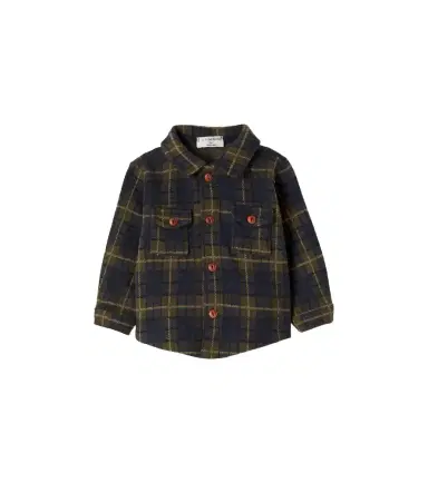 1 + in the Family Baby Atlin plaid cotton-blend shirt | Thumbnail 1 1 + in the Family Baby Atlin plaid cotton-blend shirt | Thumbnail 1