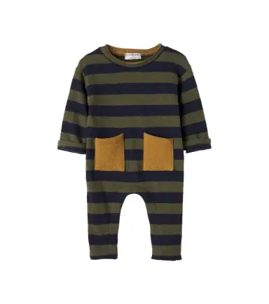 1 + in the Family Baby Peyto striped cotton-blend onesie | Thumbnail 1 1 + in the Family Baby Peyto striped cotton-blend onesie | Thumbnail 1