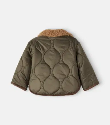 1 + in the Family Baby Emerald teddy-trimmed quilted jacket | Thumbnail 3 1 + in the Family Baby Emerald teddy-trimmed quilted jacket | Thumbnail 3