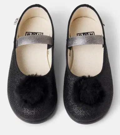 Bonton Pomponette Mary Jane flats | Thumbnail 4 Bonton Pomponette Mary Jane flats | Thumbnail 4