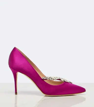 Manolo Blahnik Nadira embellished satin pumps | Thumbnail 2 Manolo Blahnik Nadira embellished satin pumps | Thumbnail 2