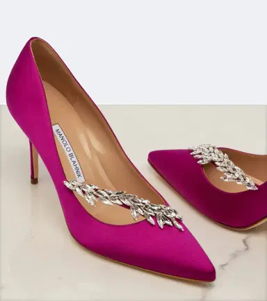 Manolo Blahnik Nadira embellished satin pumps | Thumbnail 3 Manolo Blahnik Nadira embellished satin pumps | Thumbnail 3