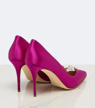 Manolo Blahnik Nadira embellished satin pumps | Thumbnail 4 Manolo Blahnik Nadira embellished satin pumps | Thumbnail 4