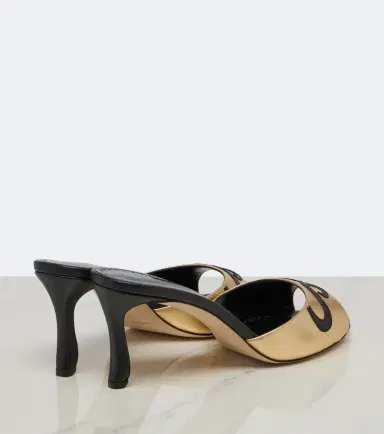 Manolo Blahnik Pintonamu embroidered metallic leather mules | Thumbnail 4 Manolo Blahnik Pintonamu embroidered metallic leather mules | Thumbnail 4