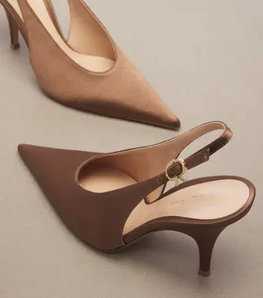 Gianvito Rossi Sofia satin slingback pumps | Thumbnail 2 Gianvito Rossi Sofia satin slingback pumps | Thumbnail 2