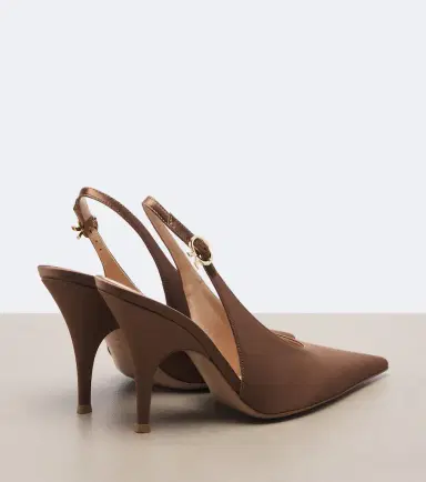 Gianvito Rossi Sofia satin slingback pumps | Thumbnail 3 Gianvito Rossi Sofia satin slingback pumps | Thumbnail 3