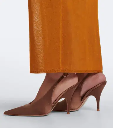 Gianvito Rossi Sofia satin slingback pumps | Thumbnail 6 Gianvito Rossi Sofia satin slingback pumps | Thumbnail 6