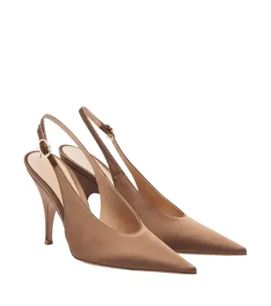 Gianvito Rossi Sofia satin slingback pumps | Thumbnail 1 Gianvito Rossi Sofia satin slingback pumps | Thumbnail 1