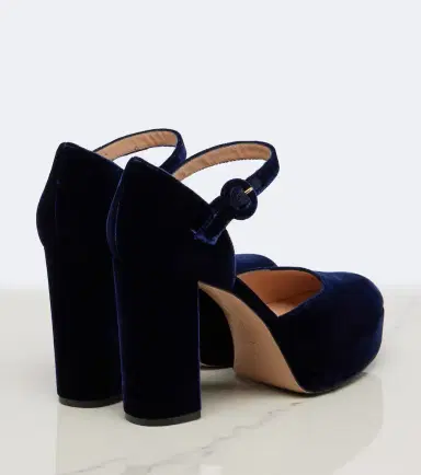 Gianvito Rossi Velvet platform pumps | Thumbnail 2 Gianvito Rossi Velvet platform pumps | Thumbnail 2