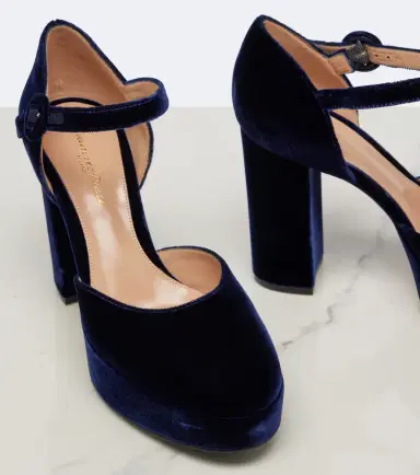 Gianvito Rossi Velvet platform pumps | Thumbnail 3 Gianvito Rossi Velvet platform pumps | Thumbnail 3