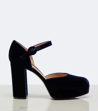 Gianvito Rossi Velvet platform pumps | Thumbnail 4 Gianvito Rossi Velvet platform pumps | Thumbnail 4