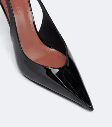Amina Muaddi Anok patent leather slingback pumps | Thumbnail 2 Amina Muaddi Anok patent leather slingback pumps | Thumbnail 2