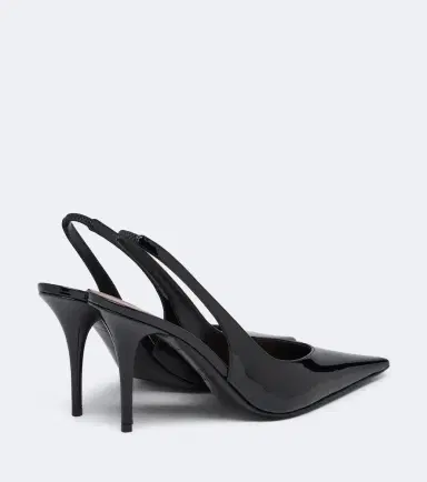 Amina Muaddi Anok patent leather slingback pumps | Thumbnail 3 Amina Muaddi Anok patent leather slingback pumps | Thumbnail 3