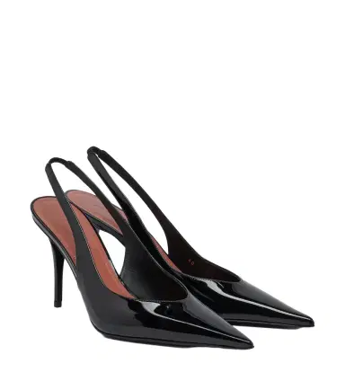 Amina Muaddi Anok patent leather slingback pumps | Thumbnail 1 Amina Muaddi Anok patent leather slingback pumps | Thumbnail 1