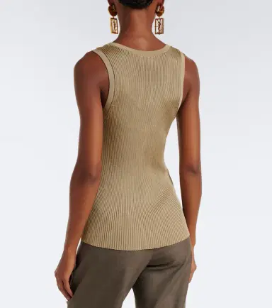 Saint Laurent Cassandre ribbed-knit tank top | Thumbnail 5 Saint Laurent Cassandre ribbed-knit tank top | Thumbnail 5