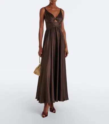 Zimmermann Draped silk maxi dress | Thumbnail 3 Zimmermann Draped silk maxi dress | Thumbnail 3