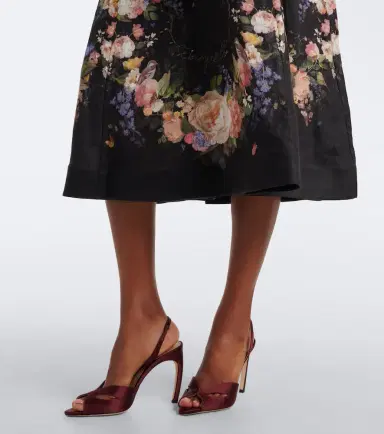 Zimmermann Valiant belted floral linen midi dress | Thumbnail 3 Zimmermann Valiant belted floral linen midi dress | Thumbnail 3