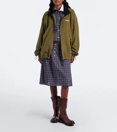 Miu Miu Oversized fleece jacket | Thumbnail 3 Miu Miu Oversized fleece jacket | Thumbnail 3