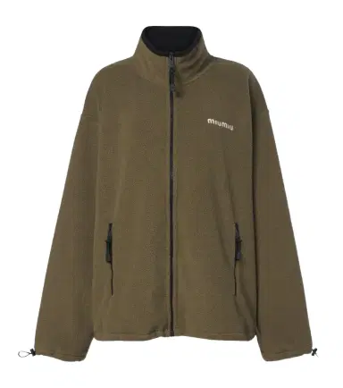 Miu Miu Oversized fleece jacket | Thumbnail 1 Miu Miu Oversized fleece jacket | Thumbnail 1