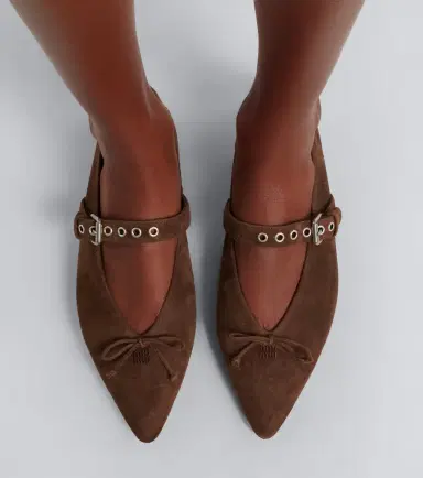 Miu Miu Suede ballet flats | Thumbnail 5 Miu Miu Suede ballet flats | Thumbnail 5