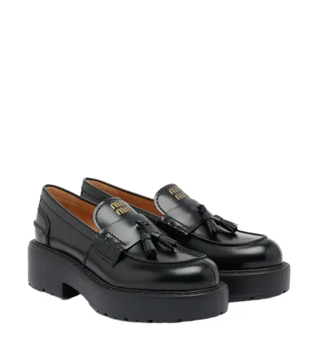Leather platform loafers Leather platform loafers