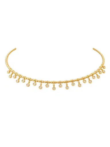 Wish Fine Jewelry 0.34ct Diamond 18K Gold Choker Necklace | Thumbnail 1 Wish Fine Jewelry 0.34ct Diamond 18K Gold Choker Necklace | Thumbnail 1