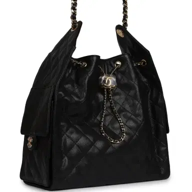 Chanel Chanel Medium 25 Hobo Bag Black Caviar Gold Hardware | Thumbnail 2 Chanel Chanel Medium 25 Hobo Bag Black Caviar Gold Hardware | Thumbnail 2