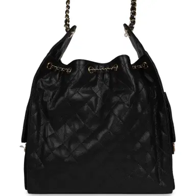 Chanel Chanel Medium 25 Hobo Bag Black Caviar Gold Hardware | Thumbnail 4 Chanel Chanel Medium 25 Hobo Bag Black Caviar Gold Hardware | Thumbnail 4