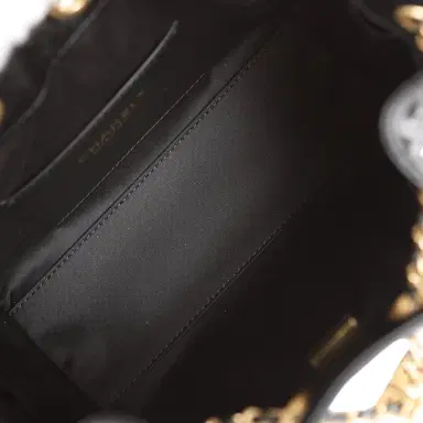 Chanel Chanel Mini 25 Hobo Bag Black Caviar Antique Gold Hardware | Thumbnail 9 Chanel Chanel Mini 25 Hobo Bag Black Caviar Antique Gold Hardware | Thumbnail 9