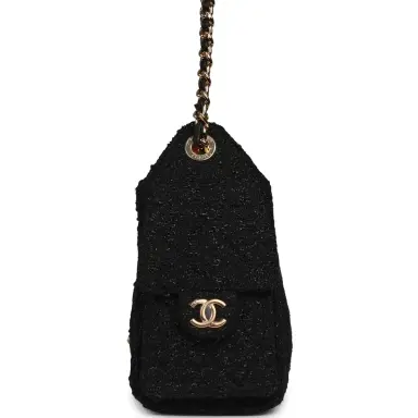 Chanel Chanel Mini 25 Hobo Bag Black Tweed Bouclé Gold Hardware | Thumbnail 3 Chanel Chanel Mini 25 Hobo Bag Black Tweed Bouclé Gold Hardware | Thumbnail 3