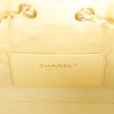 Chanel Chanel Mini 25 Hobo Bag Light Yellow Caviar Gold Hardware | Thumbnail 8 Chanel Chanel Mini 25 Hobo Bag Light Yellow Caviar Gold Hardware | Thumbnail 8