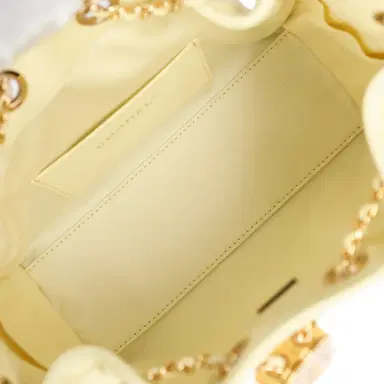 Chanel Chanel Mini 25 Hobo Bag Light Yellow Caviar Gold Hardware | Thumbnail 9 Chanel Chanel Mini 25 Hobo Bag Light Yellow Caviar Gold Hardware | Thumbnail 9