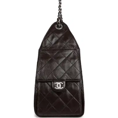 Chanel Chanel Small 25 Hobo Bag Dark Brown Shiny Aged Calfskin Silver Hardware | Thumbnail 3 Chanel Chanel Small 25 Hobo Bag Dark Brown Shiny Aged Calfskin Silver Hardware | Thumbnail 3