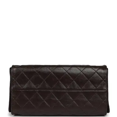 Chanel Chanel Small 25 Hobo Bag Dark Brown Shiny Aged Calfskin Silver Hardware | Thumbnail 6 Chanel Chanel Small 25 Hobo Bag Dark Brown Shiny Aged Calfskin Silver Hardware | Thumbnail 6