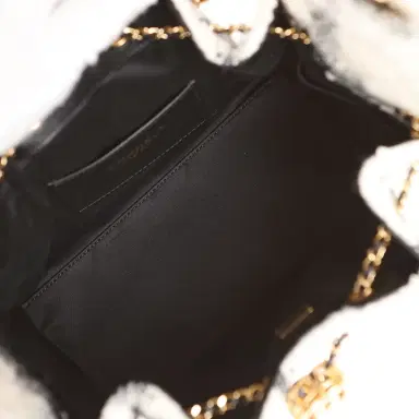 Chanel Chanel Small 25 Hobo Bag White, Black Tweed Gold Hardware | Thumbnail 9 Chanel Chanel Small 25 Hobo Bag White, Black Tweed Gold Hardware | Thumbnail 9
