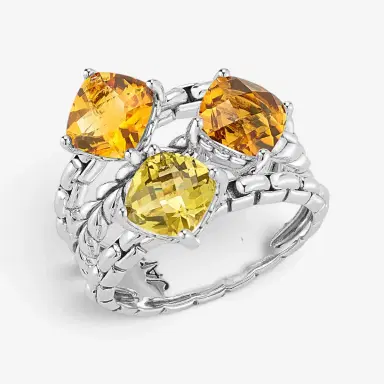 JAI JAI Modern Artisan Sterling Silver Forest Multi-Gemstone Statement Ring JJH1022R - by The Solist | Thumbnail 2 JAI JAI Modern Artisan Sterling Silver Forest Multi-Gemstone Statement Ring JJH1022R - by The Solist | Thumbnail 2