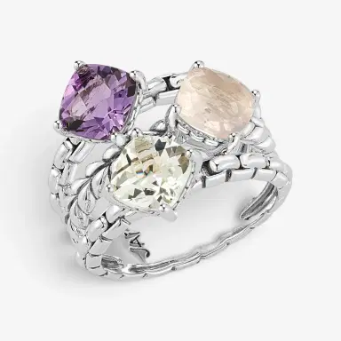 JAI JAI Modern Artisan Sterling Silver Ice Multi-Gemstone Statement Ring JJH1022R-IC - by The Solist | Thumbnail 2 JAI JAI Modern Artisan Sterling Silver Ice Multi-Gemstone Statement Ring JJH1022R-IC - by The Solist | Thumbnail 2