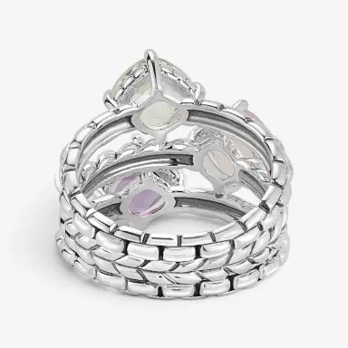 JAI JAI Modern Artisan Sterling Silver Ice Multi-Gemstone Statement Ring JJH1022R-IC - by The Solist | Thumbnail 3 JAI JAI Modern Artisan Sterling Silver Ice Multi-Gemstone Statement Ring JJH1022R-IC - by The Solist | Thumbnail 3