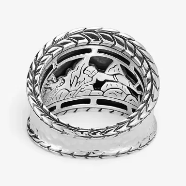 JAI JAI Sterling Silver Hammered Saddle Ring JJH3008R - by The Solist | Thumbnail 4 JAI JAI Sterling Silver Hammered Saddle Ring JJH3008R - by The Solist | Thumbnail 4